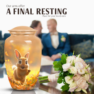 Handmade Rabbit Cremation Urn For Adult Remains