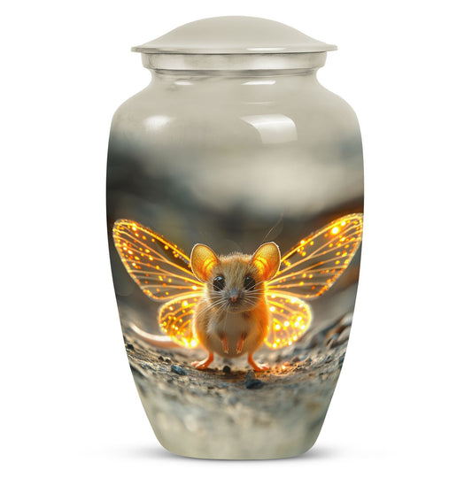 Enchanted Mouse Fairy Wings Memorial Urn