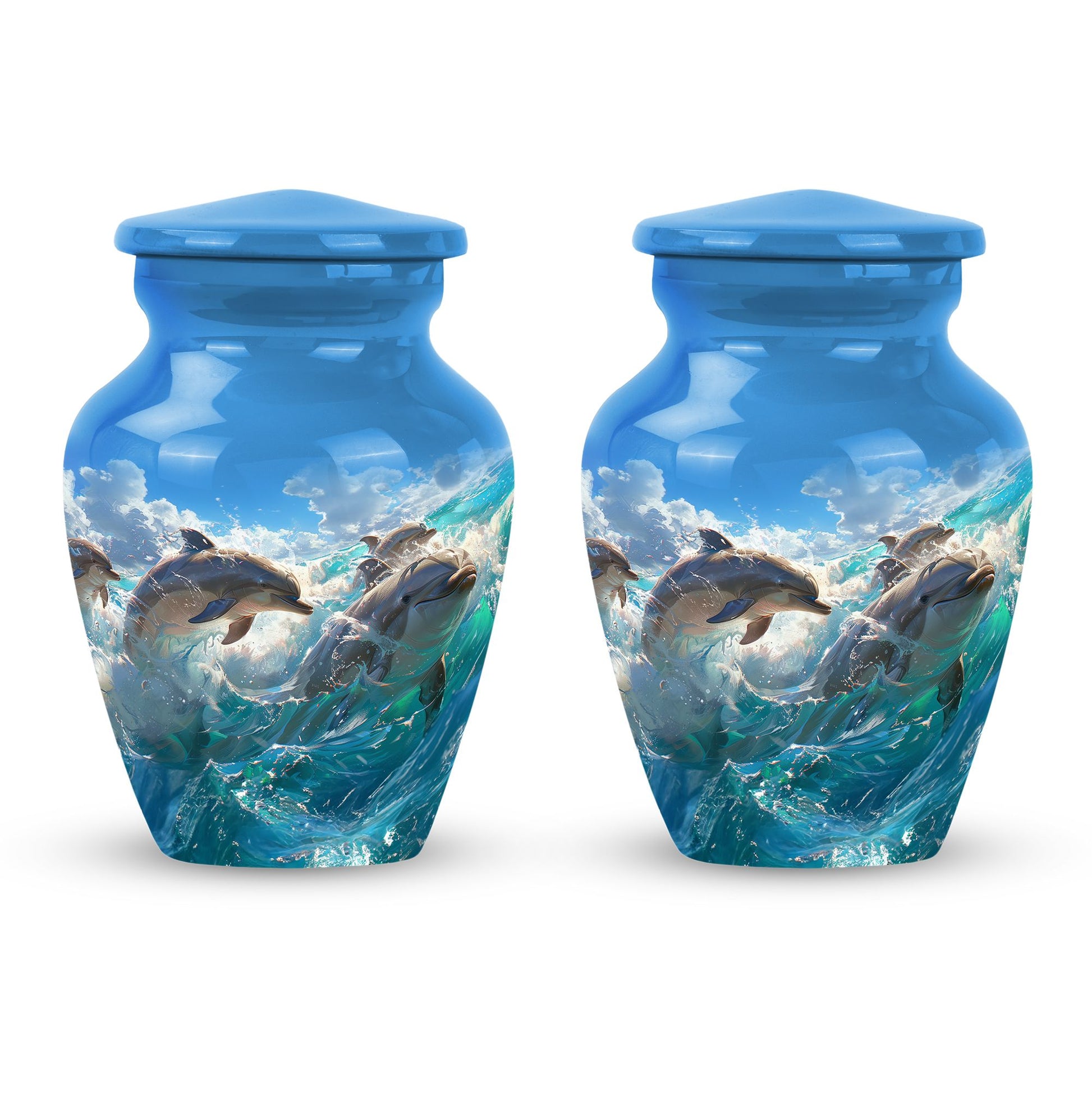 Ocean  Small Urn Set of 2 Combo