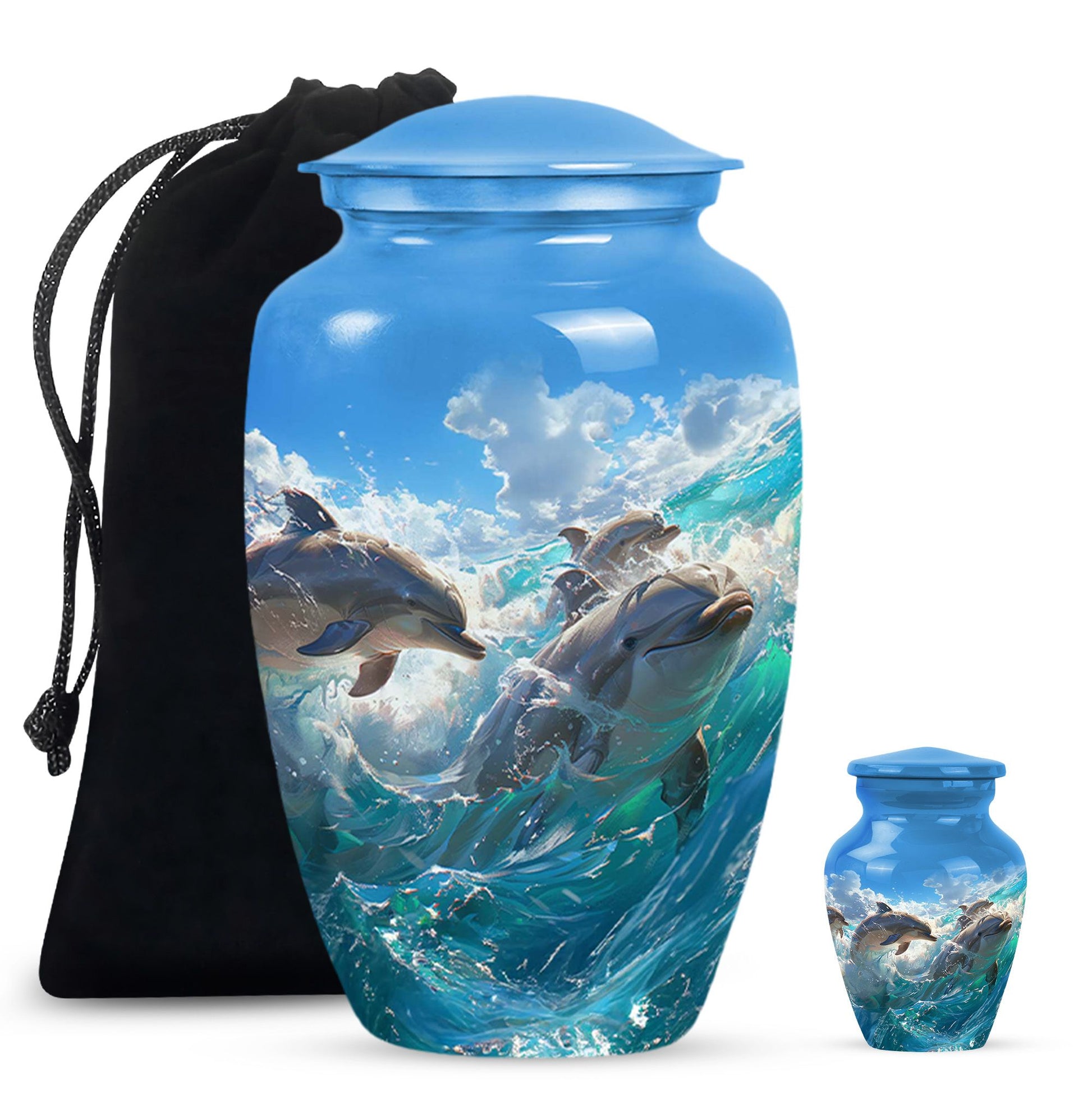 Ocean  Large urn & 1 Small Urn