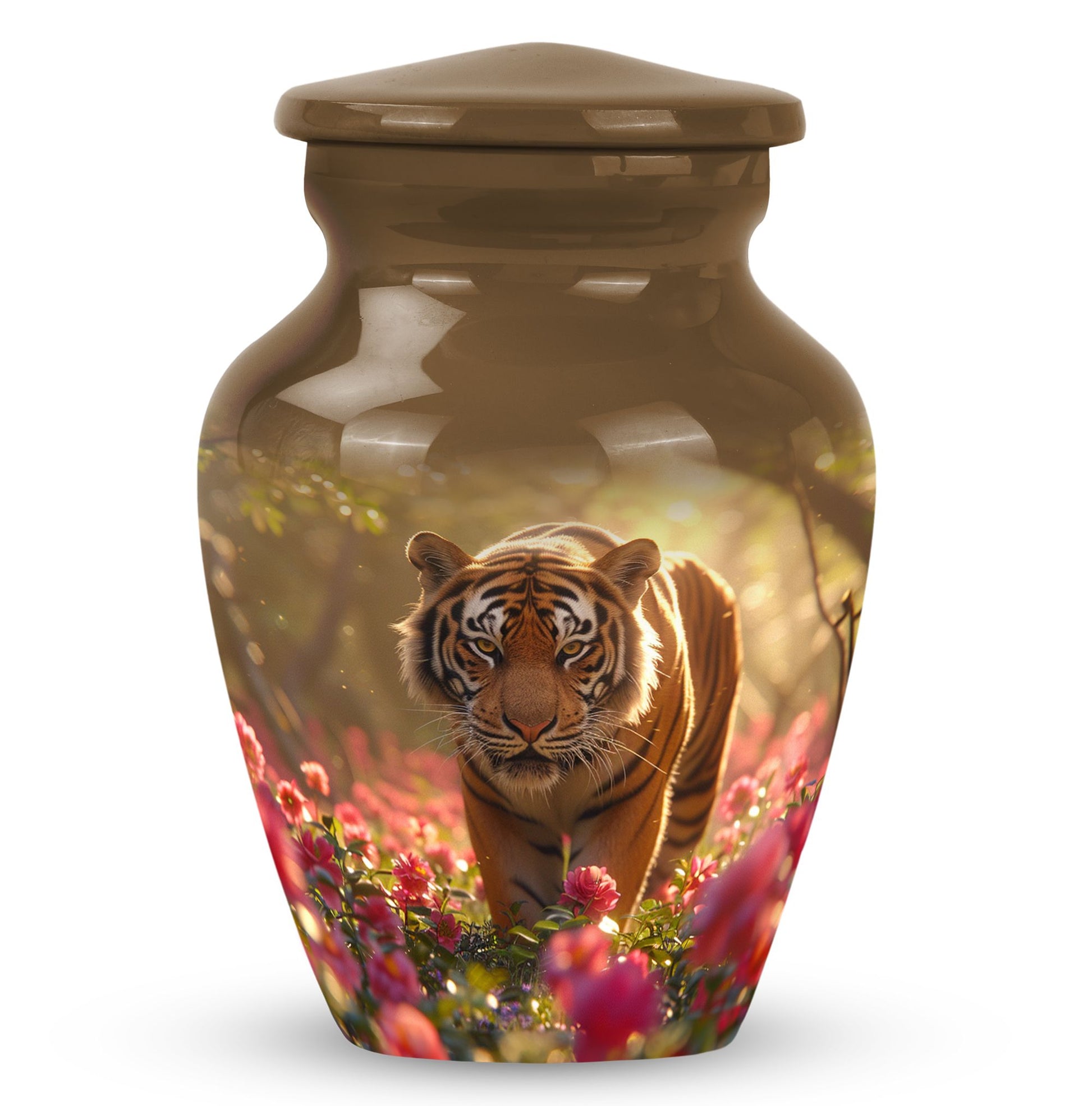 Tiger  Small Urn 3 Inch