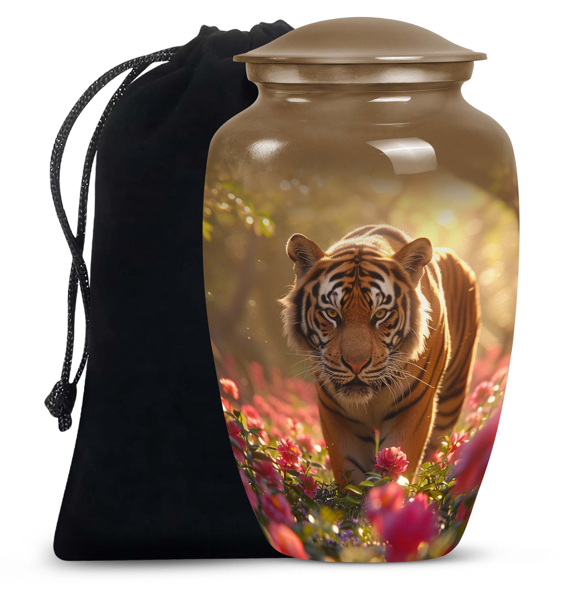 Tiger  Large Urn 10 Inch