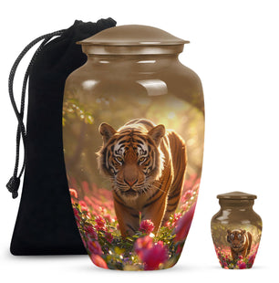 Tiger  Large urn & 1 Small Urn