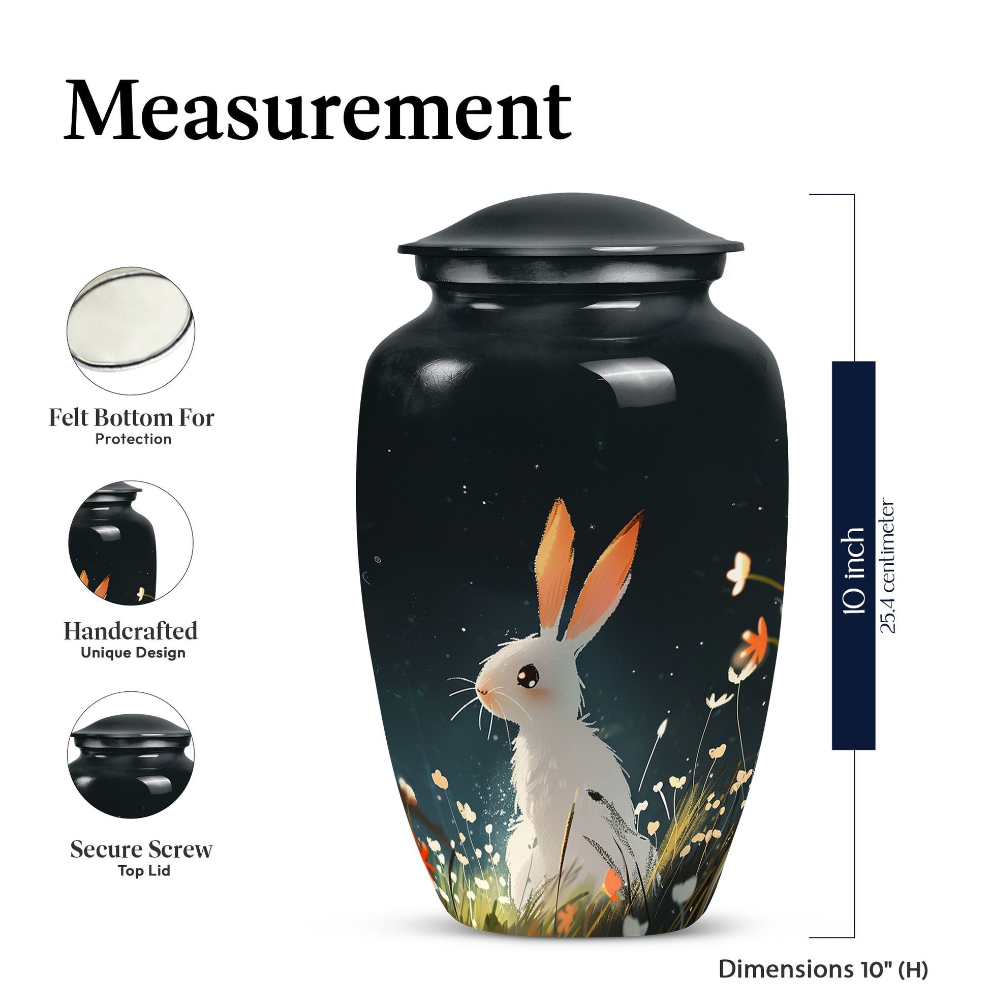 Rabbit Cremation Container For Human Ashes