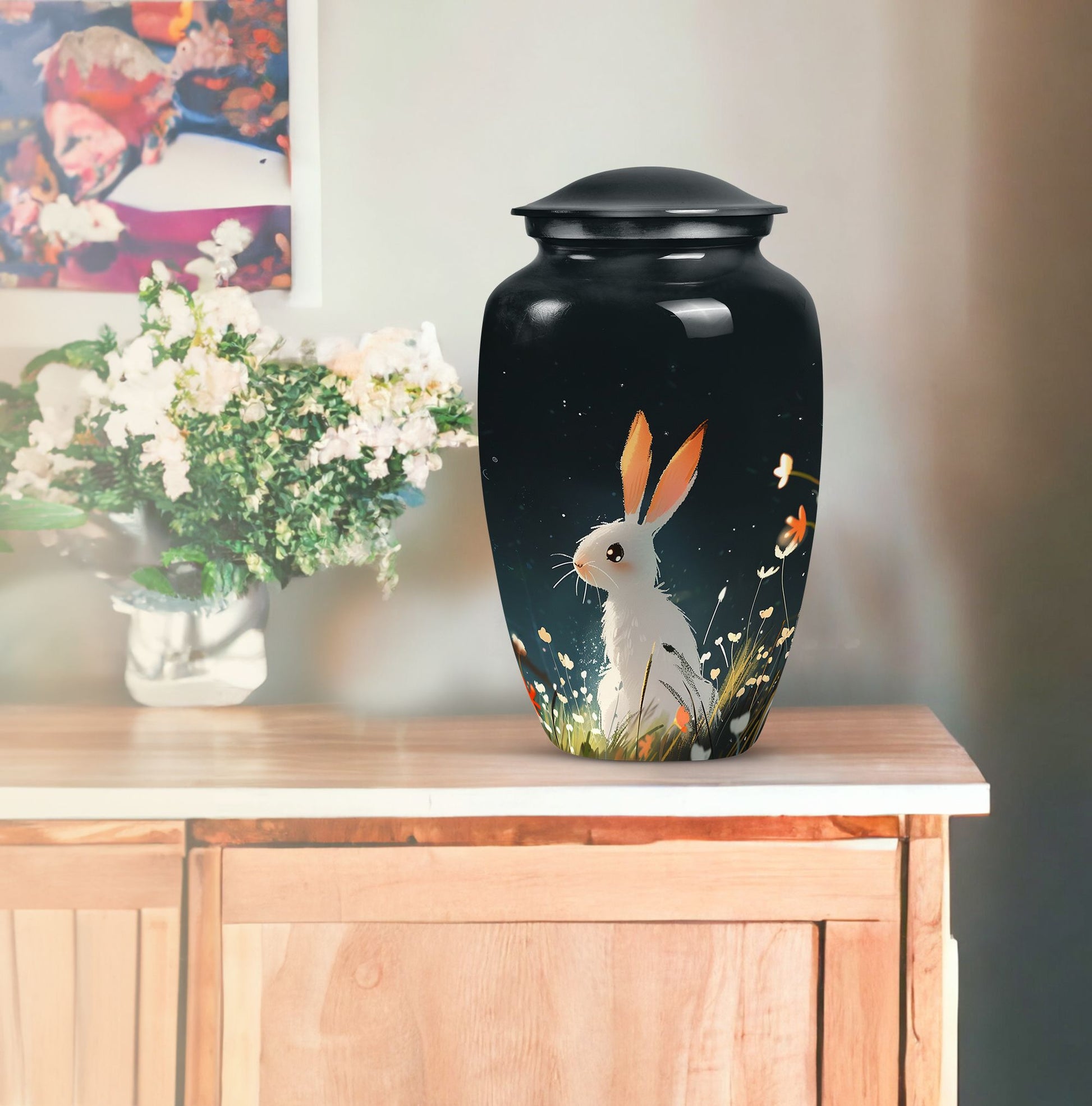 Rabbit Cremation Container For Human Ashes