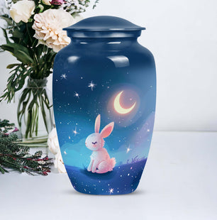 Rabbit Memorial Cremation Urn for Adult Human Ashes