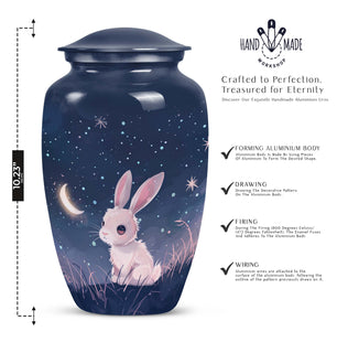 Rabbit Funeral Cremation Urn for Adult  Human Ashes