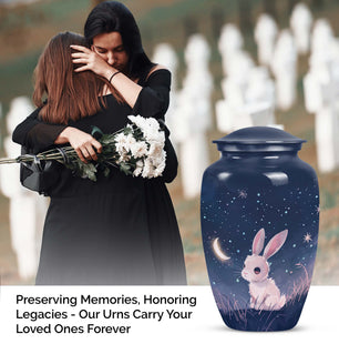 Rabbit Funeral Cremation Urn for Adult  Human Ashes