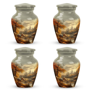 Horse  Small Urn Set of 4 Combo