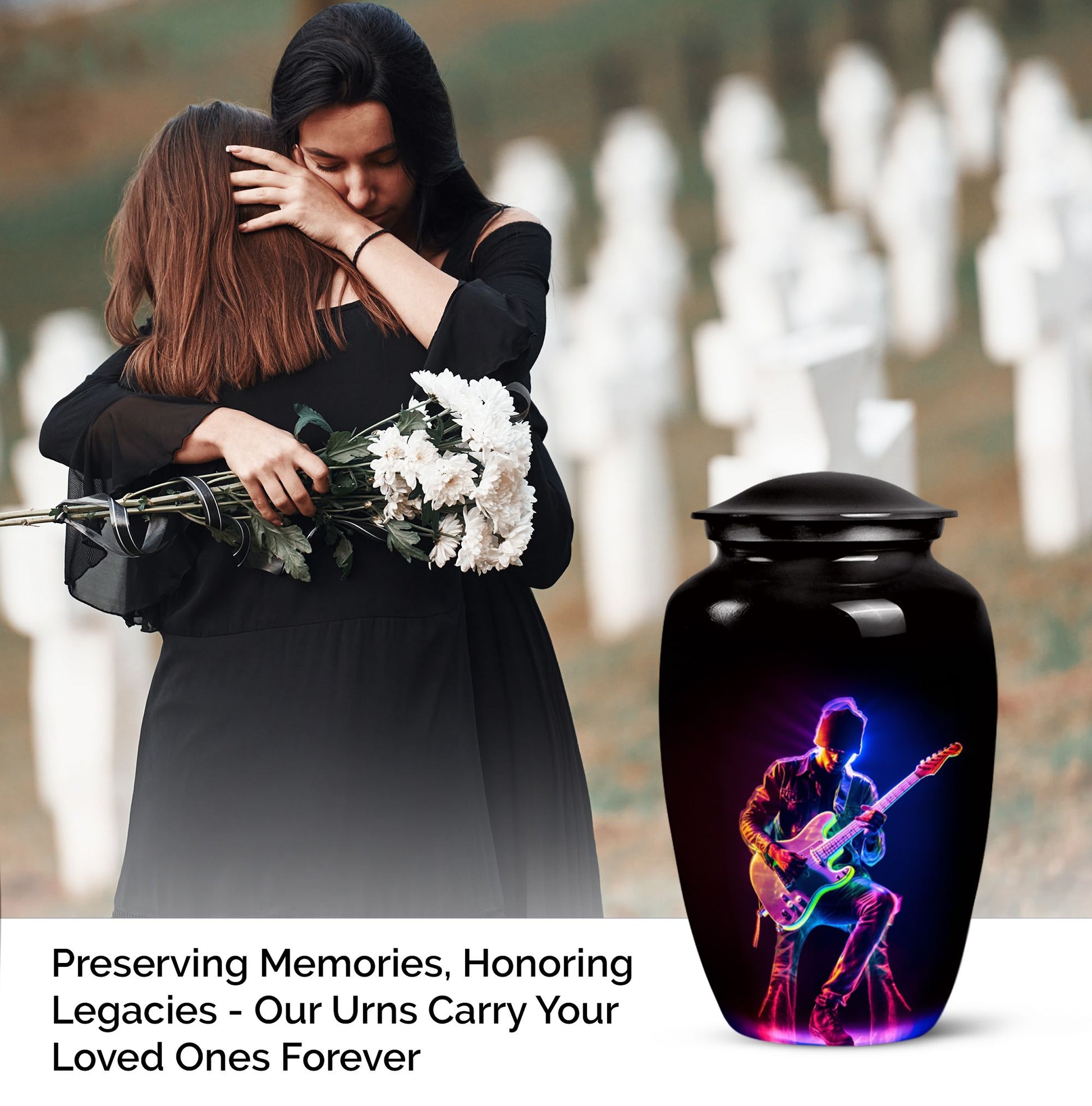 Melody Music Cremation Urn for Human Ashes