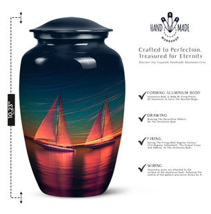 Boat Cremation Urn for Human Ashes