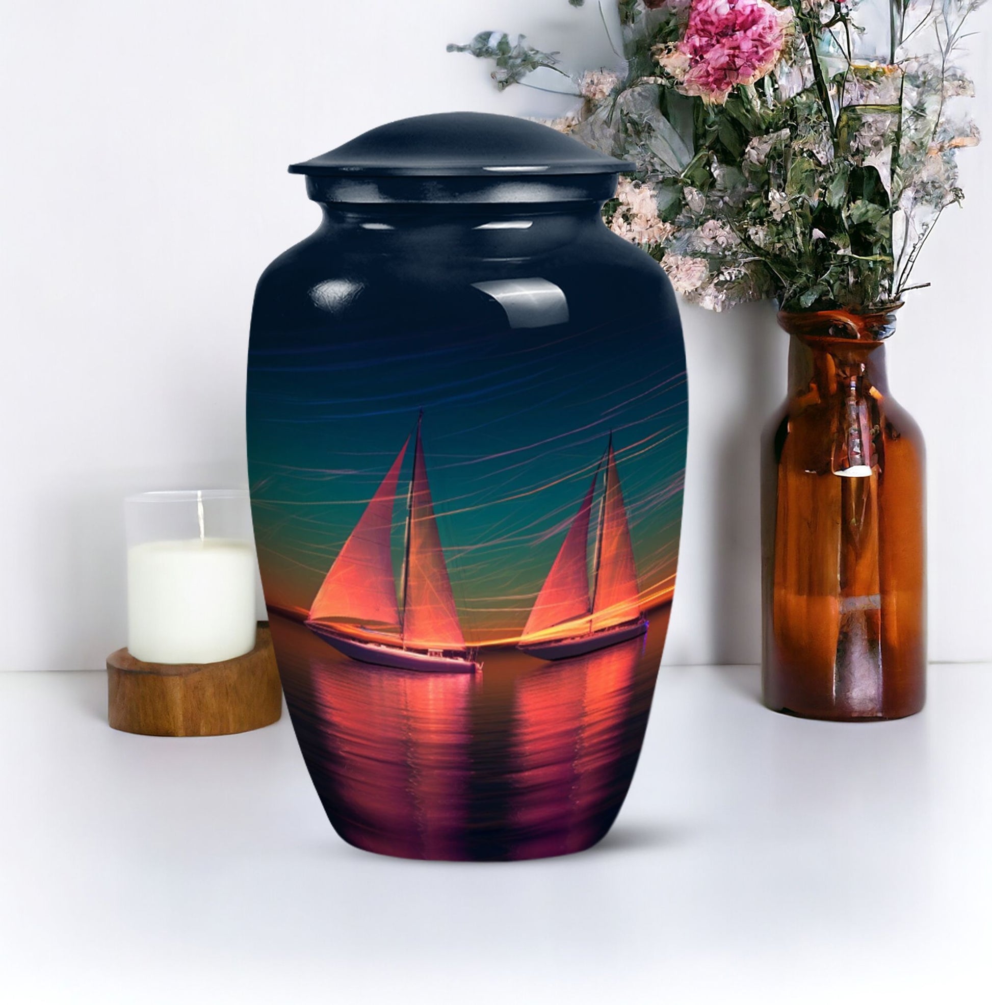 Boat Cremation Urn for Human Ashes