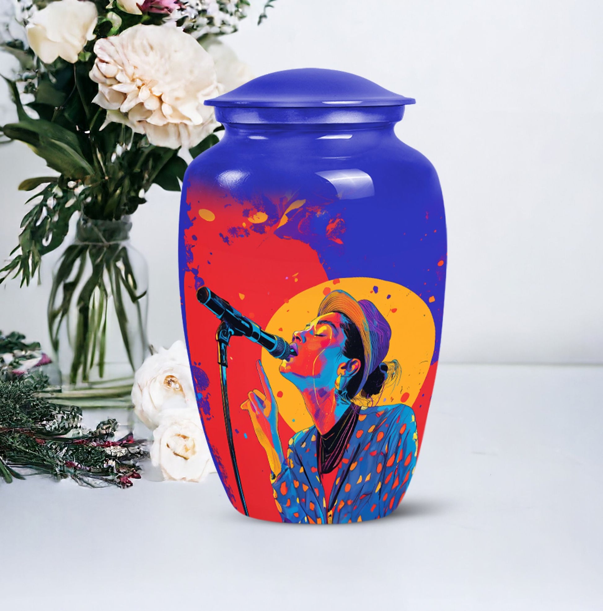 Rhythm Music Cremation Urn for Human Ashes