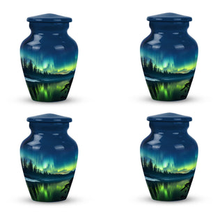 Northen lights  Small Urn Set of 4 Combo