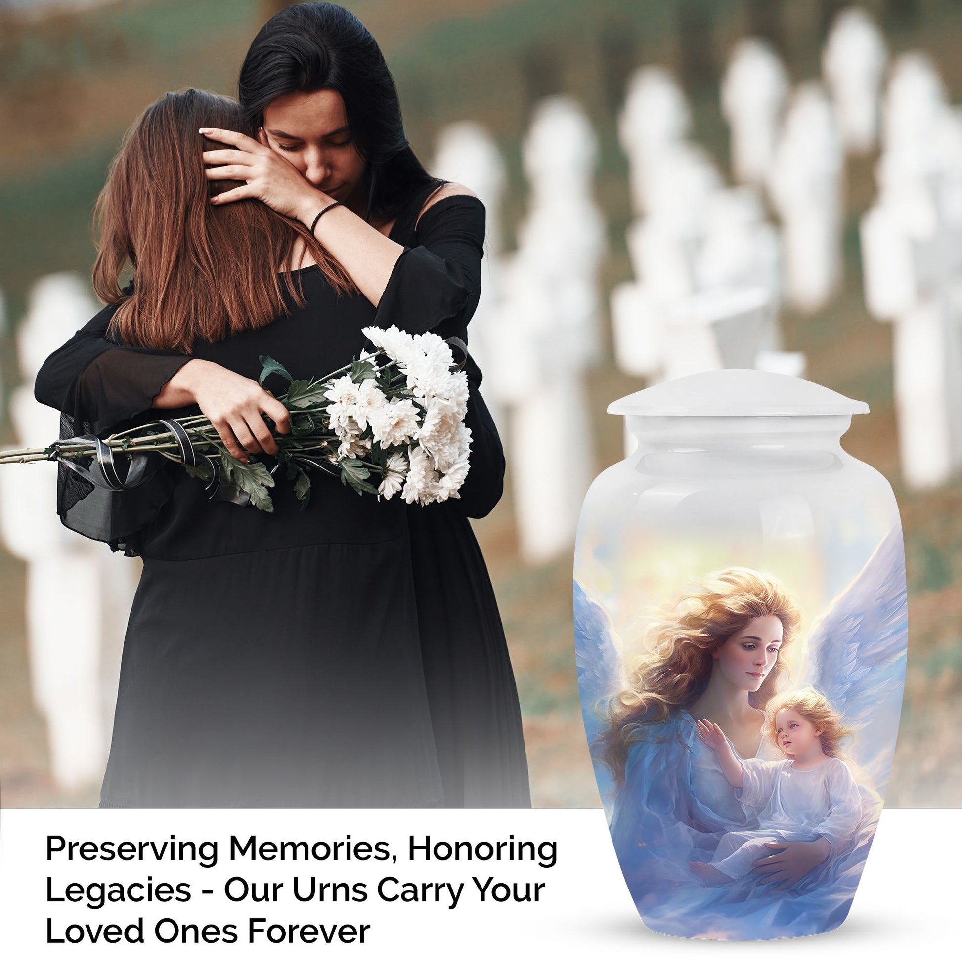 Angel Cremation Urn For Human Ashes