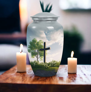 Jesus Christ Unique Memorial Urn for Adult Ashes