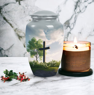 Jesus Christ Unique Memorial Urn for Adult Ashes