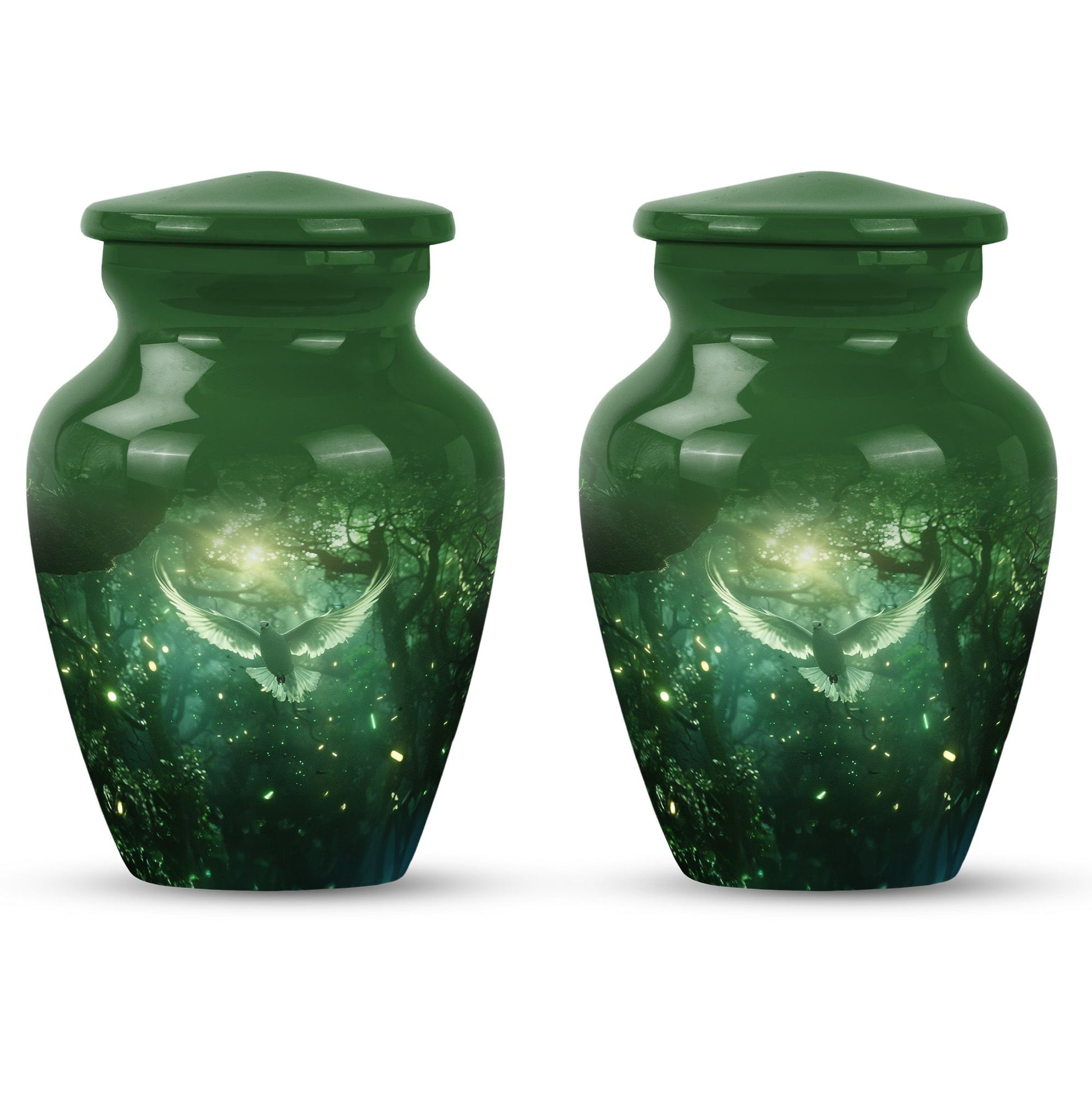 Forest  Small Urn Set of 2 Combo