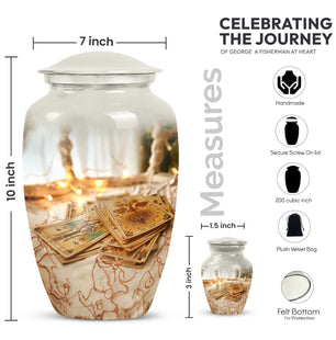 Tarot Funeral Cremation Urn For Adult Remains