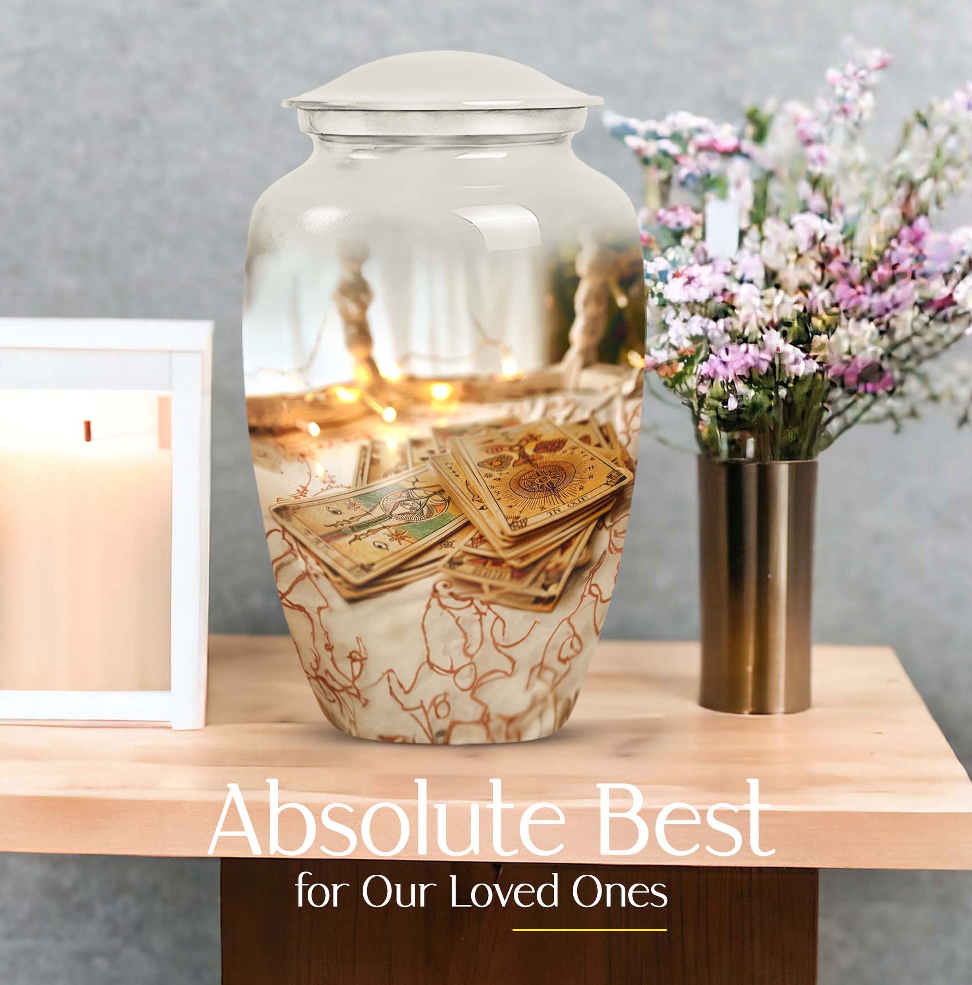 Tarot Funeral Cremation Urn For Adult Remains