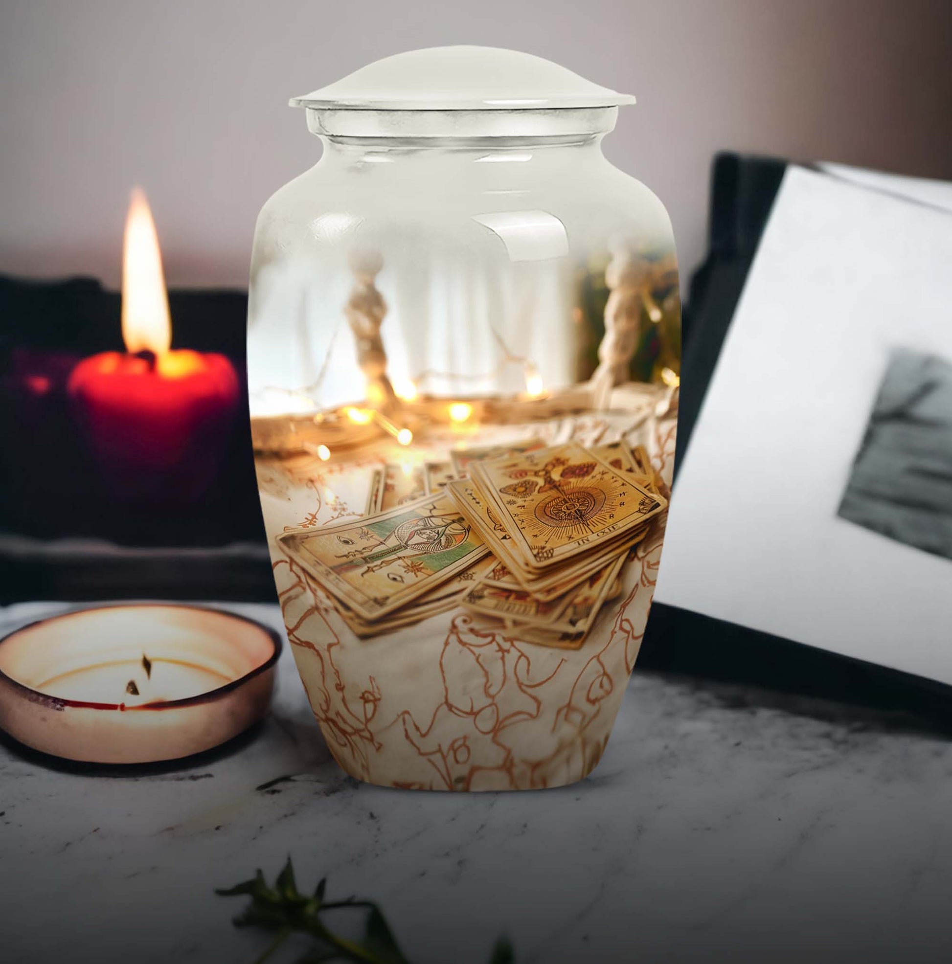 Tarot Funeral Cremation Urn For Adult Remains