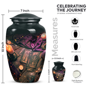 Tarot Memorial Cremation Urn For Human Ashes