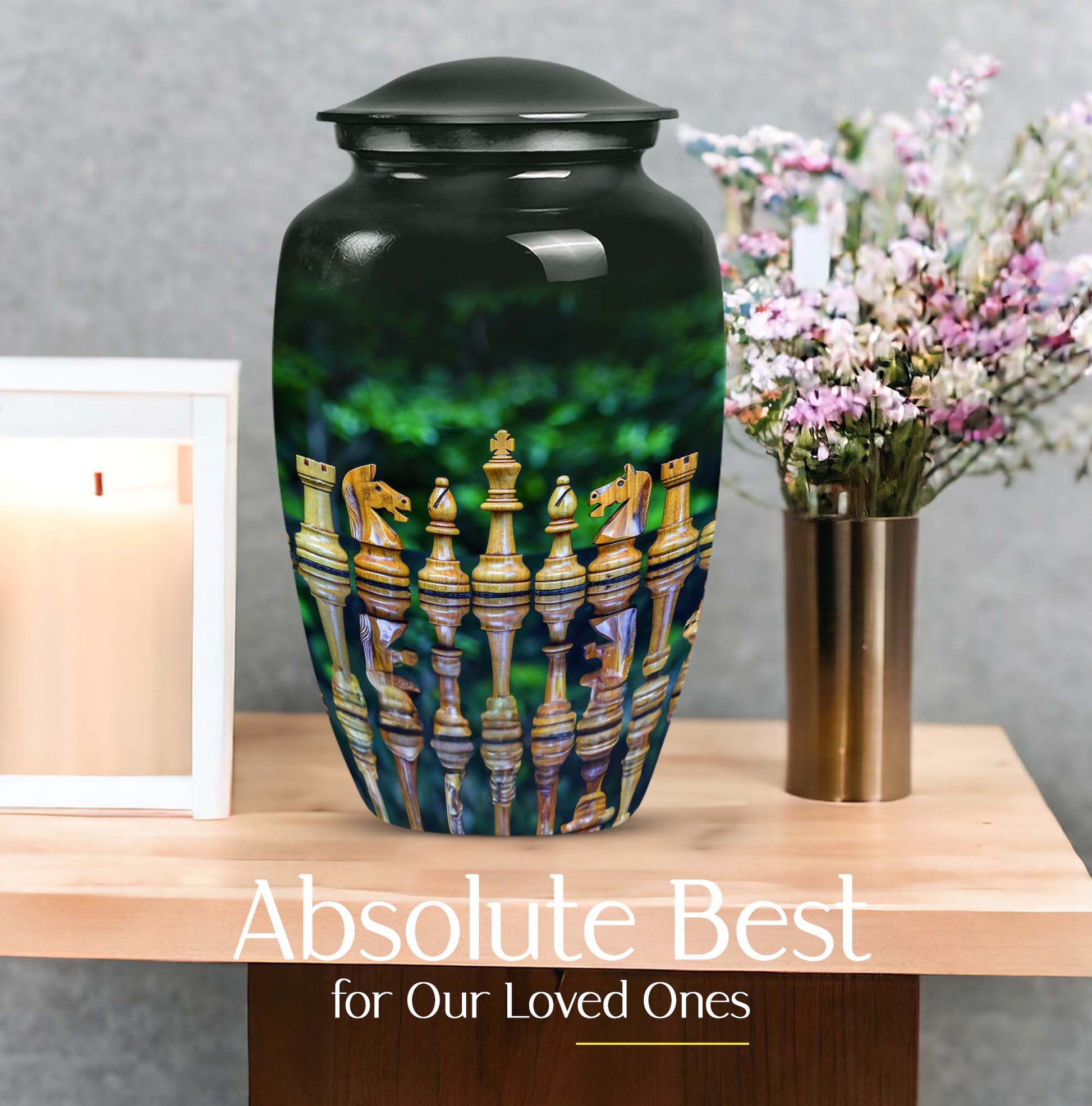 Chess Urn for Cremated Ashes - Memorial Urn