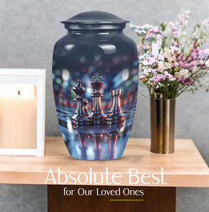 Chess Unique Memorial Cremation Urn for Adults