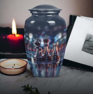 Chess Unique Memorial Cremation Urn for Adults