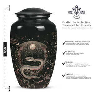 Beautiful Snake Cremation Urn for Human Ashes