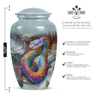 Unique Snake Cremation Urn for Human Ashes – Memorial Keepsake