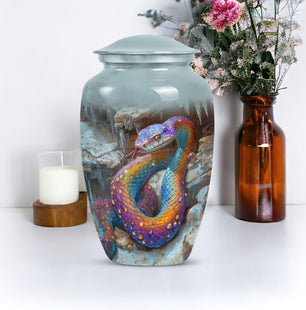 Unique Snake Cremation Urn for Human Ashes – Memorial Keepsake