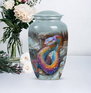 Unique Snake Cremation Urn for Human Ashes – Memorial Keepsake