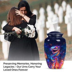 Elegant Snake Memorial Urn for Adult Ashes