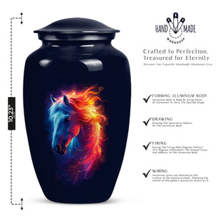 Horse Spirit Cremation Urn for Human Ashes