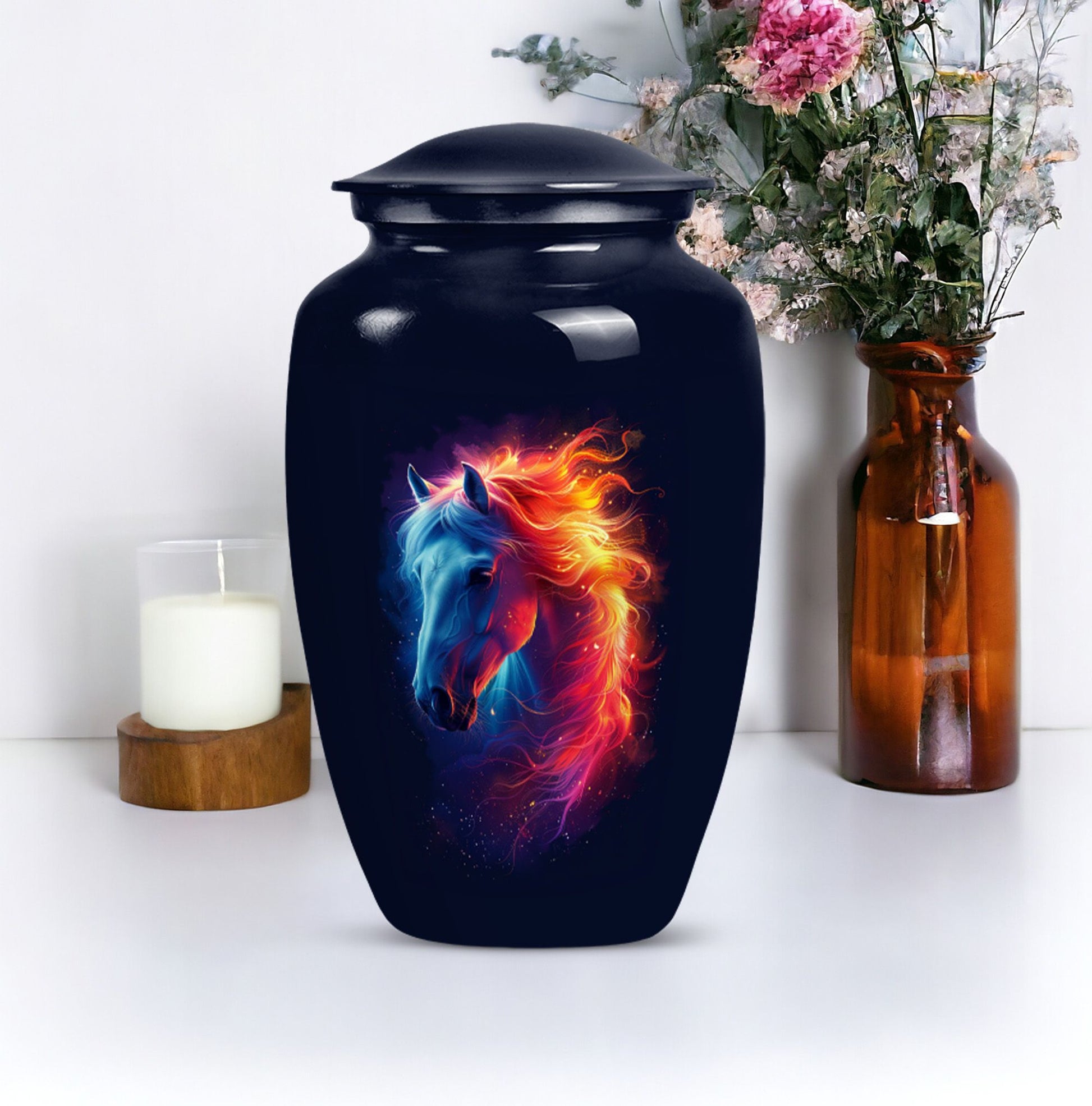 Horse Spirit Cremation Urn for Human Ashes