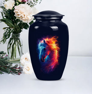 Horse Spirit Cremation Urn for Human Ashes