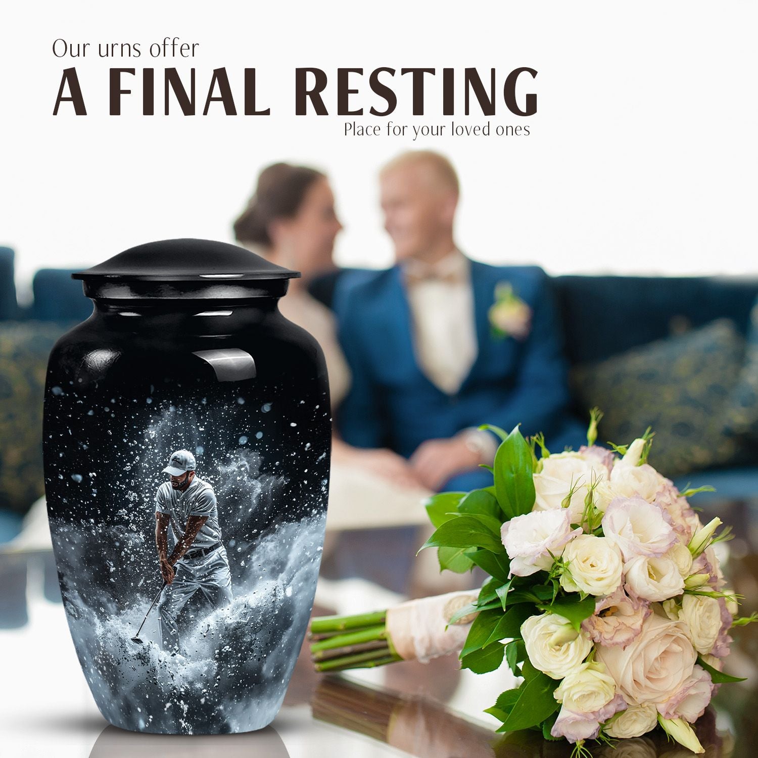 Golf Cremation Urn for Human Ashes