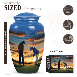 Golf Cremation Urn for Adult Cremated Ashes