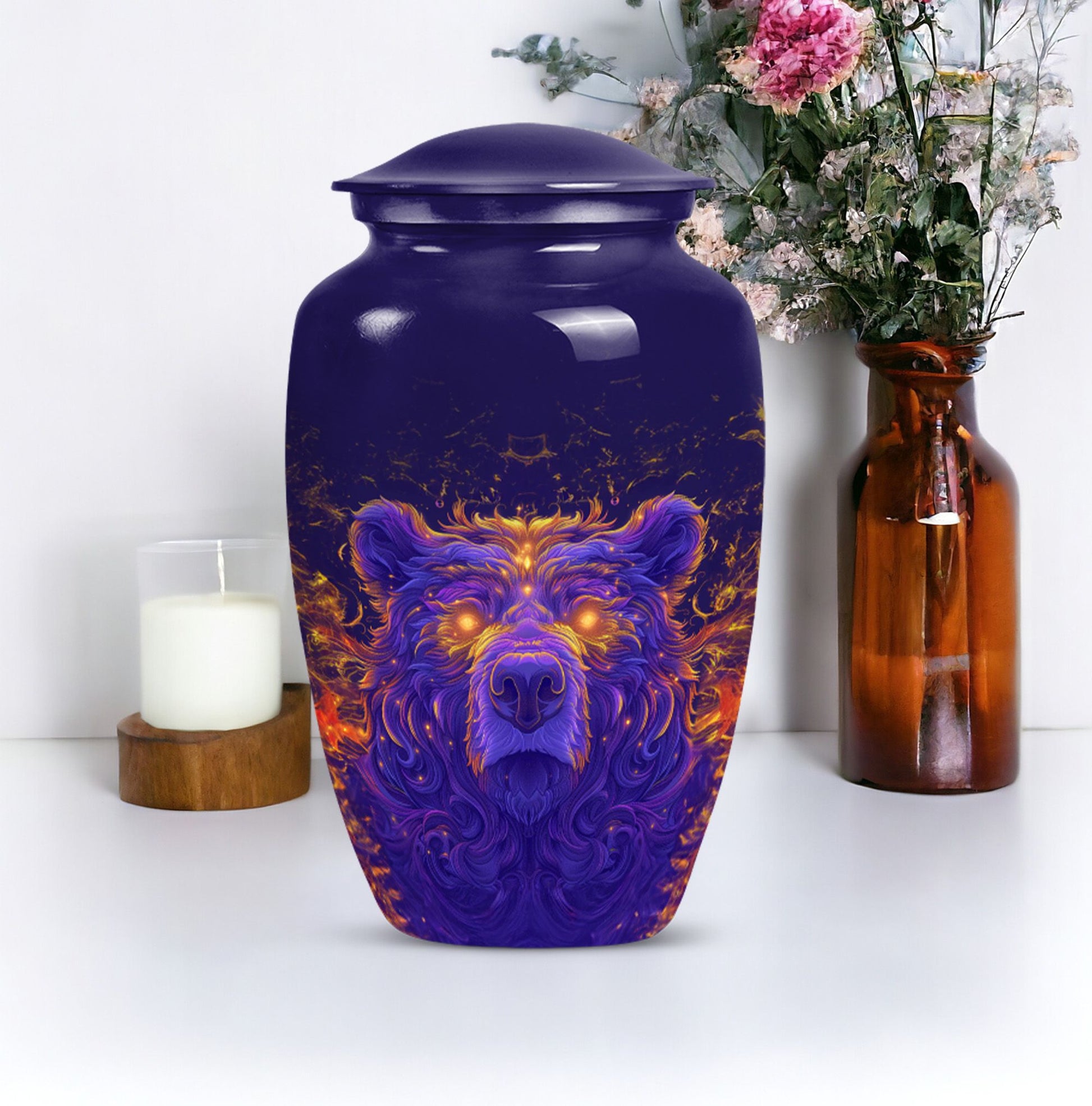 Bear Cremation Urn for Human Ashes - Memorial Urn