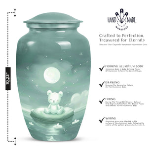 Bear Memorial Cremation Urn for Adult Human Ashes