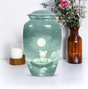 Bear Memorial Cremation Urn for Adult Human Ashes