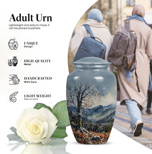 Mountain Cremation Urn For Adult Human Remains