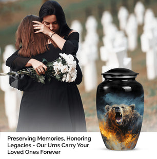 Bear Large Cremation Urn for Human Ashes