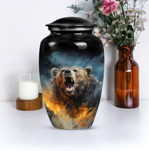 Bear Large Cremation Urn for Human Ashes