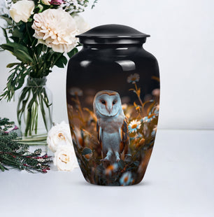 Owl Large Cremation Urn For Adult Remains