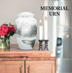 Mountain Large Cremation Container For Human Ashes