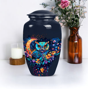 Memorial Owl Cremation Urn for Human Ashes