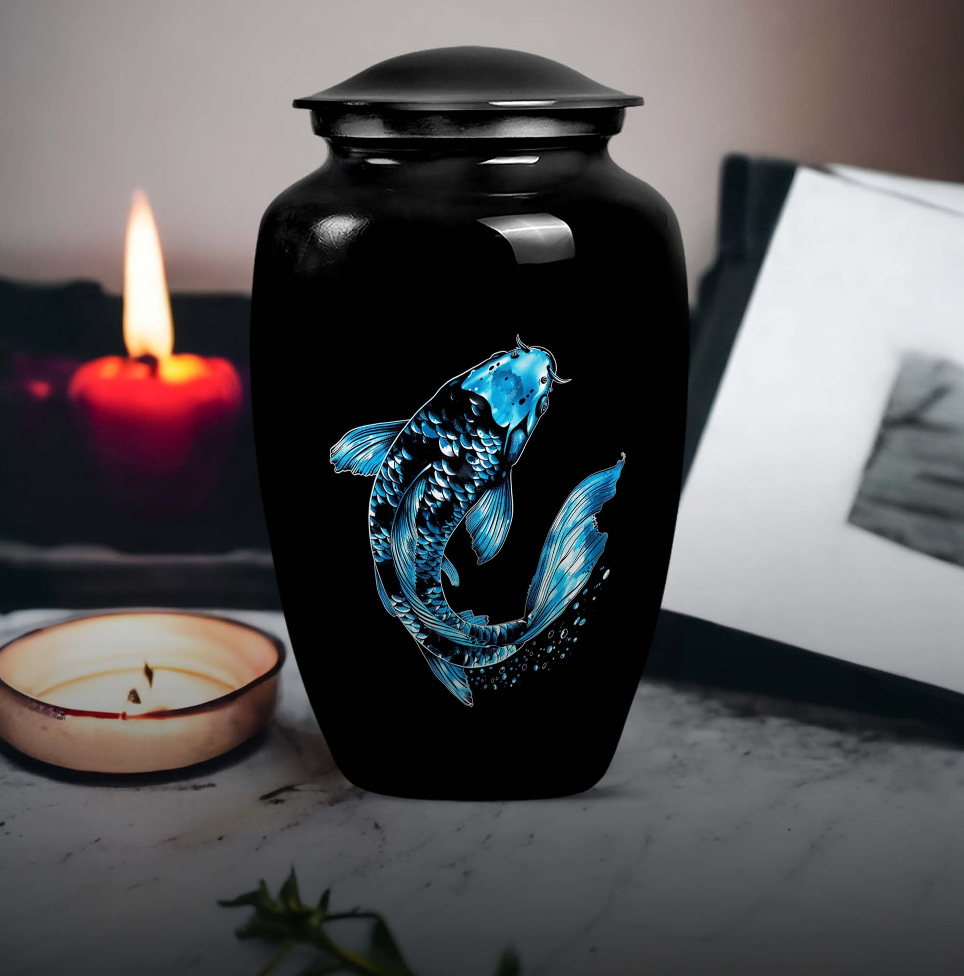 Fish Memorial Urn for Adult Human Ashes