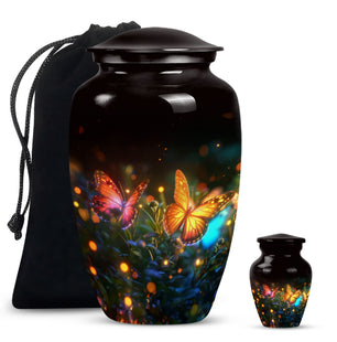 Butterfly  Large urn & 1 Small Urn